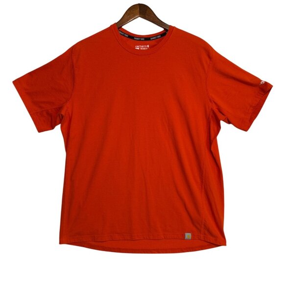 Carhartt Other - Carhartt Force Mens Orange Short Sleeve T-Shirt Size XL Relaxed Fit Outdoor
